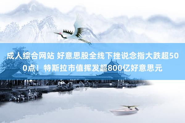 成人综合网站 好意思股全线下挫说念指大跌超500点！特斯拉市值挥发超800亿好意思元