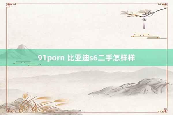 91porn 比亚迪s6二手怎样样