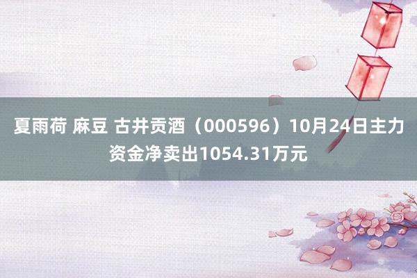 夏雨荷 麻豆 古井贡酒（000596）10月24日主力资金净卖出1054.31万元