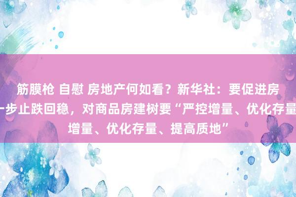 筋膜枪 自慰 房地产何如看？新华社：要促进房地产阛阓进一步止跌回稳，对商品房建树要“严控增量、优化存量、提高质地”