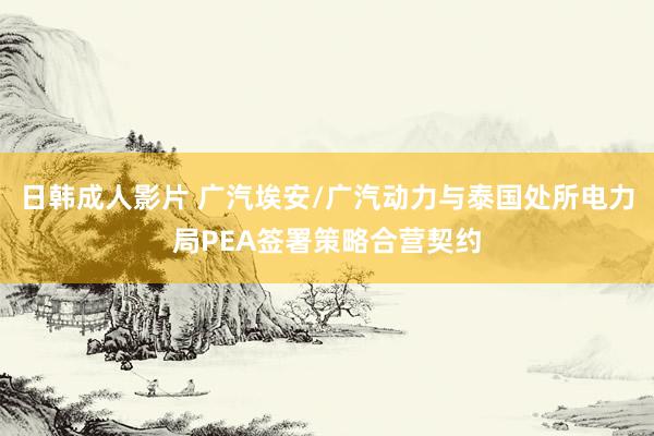 日韩成人影片 广汽埃安/广汽动力与泰国处所电力局PEA签署策略合营契约