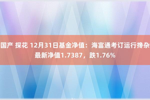 国产 探花 12月31日基金净值：海富通考订运行搀杂最新净值1.7387，跌1.76%