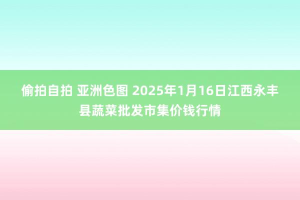 偷拍自拍 亚洲色图 2025年1月16日江西永丰县蔬菜批发市集价钱行情