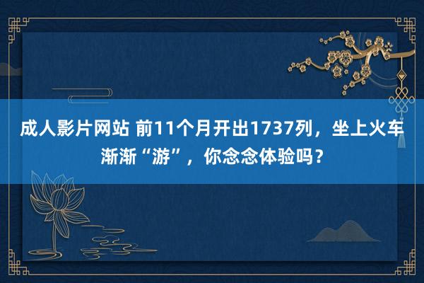 成人影片网站 前11个月开出1737列，坐上火车渐渐“游”，你念念体验吗？